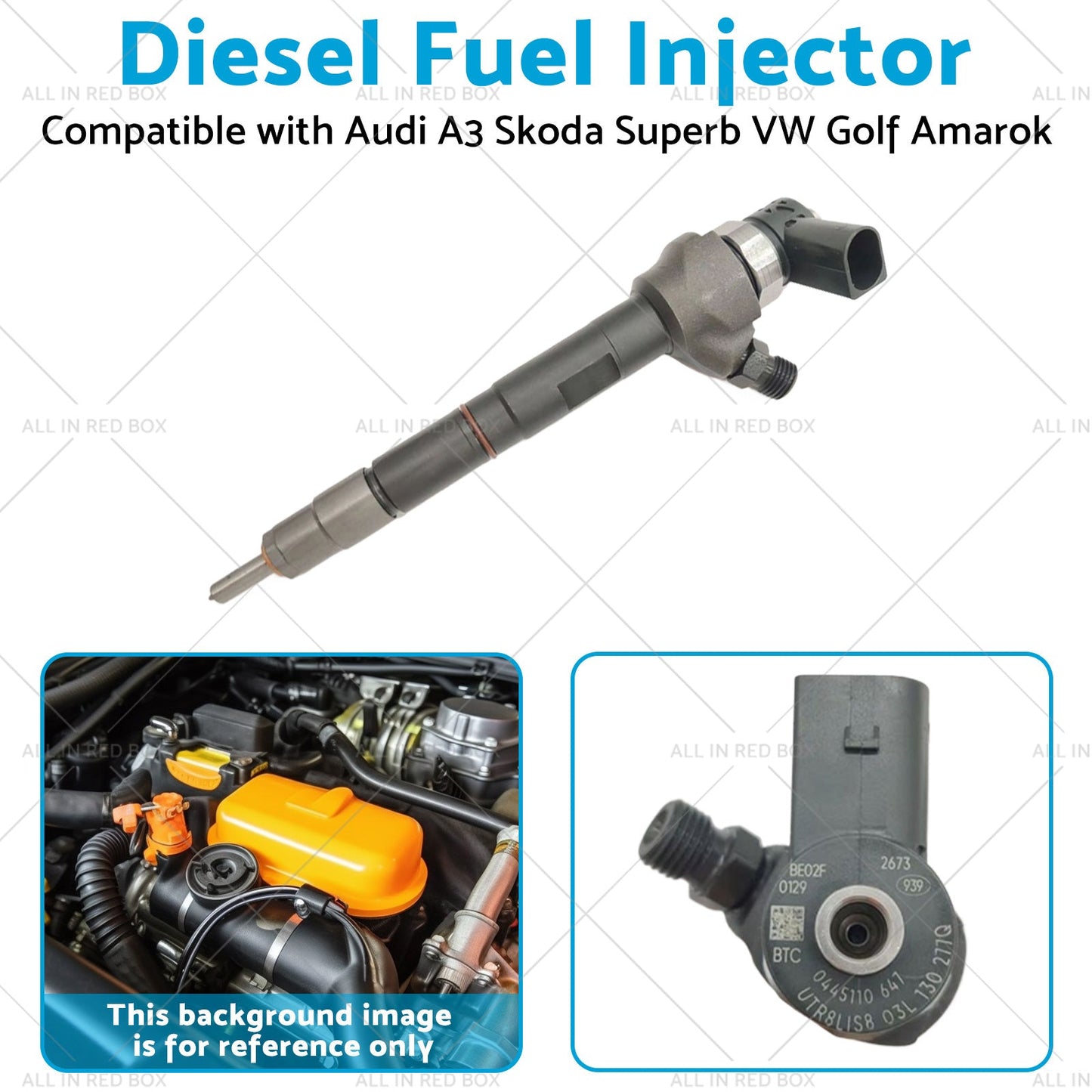 Diesel Fuel Injector Suitable for Audi A3 Skoda Superb VW Golf Amarok 0445110646-3