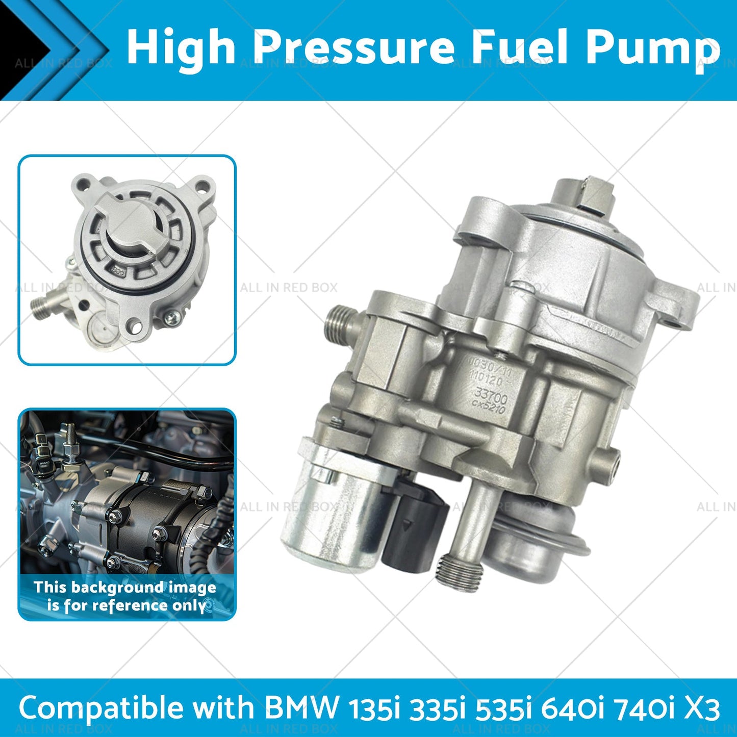 High Pressure Fuel Pump Suitable for BMW 135i 335i 535i 640i 740i X3 13517616170-1
