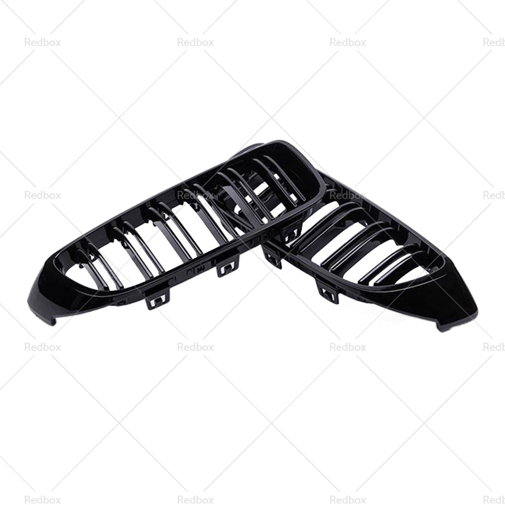 Bumper Grille Grill Suitable for BMW 4 Series F32 F33 F36 M3 F80 M4 Gloss Black-4