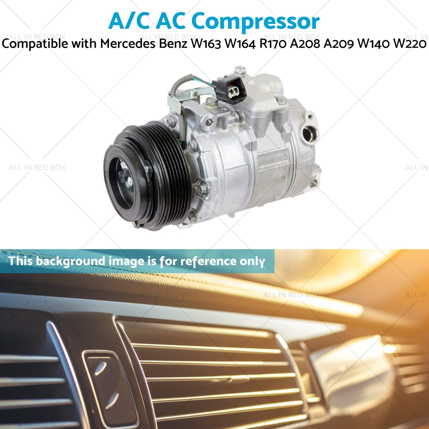 A or C AC Compressor Suitable for Mercedes Benz W163 W164 R170 A208 A209 W140 W220-4