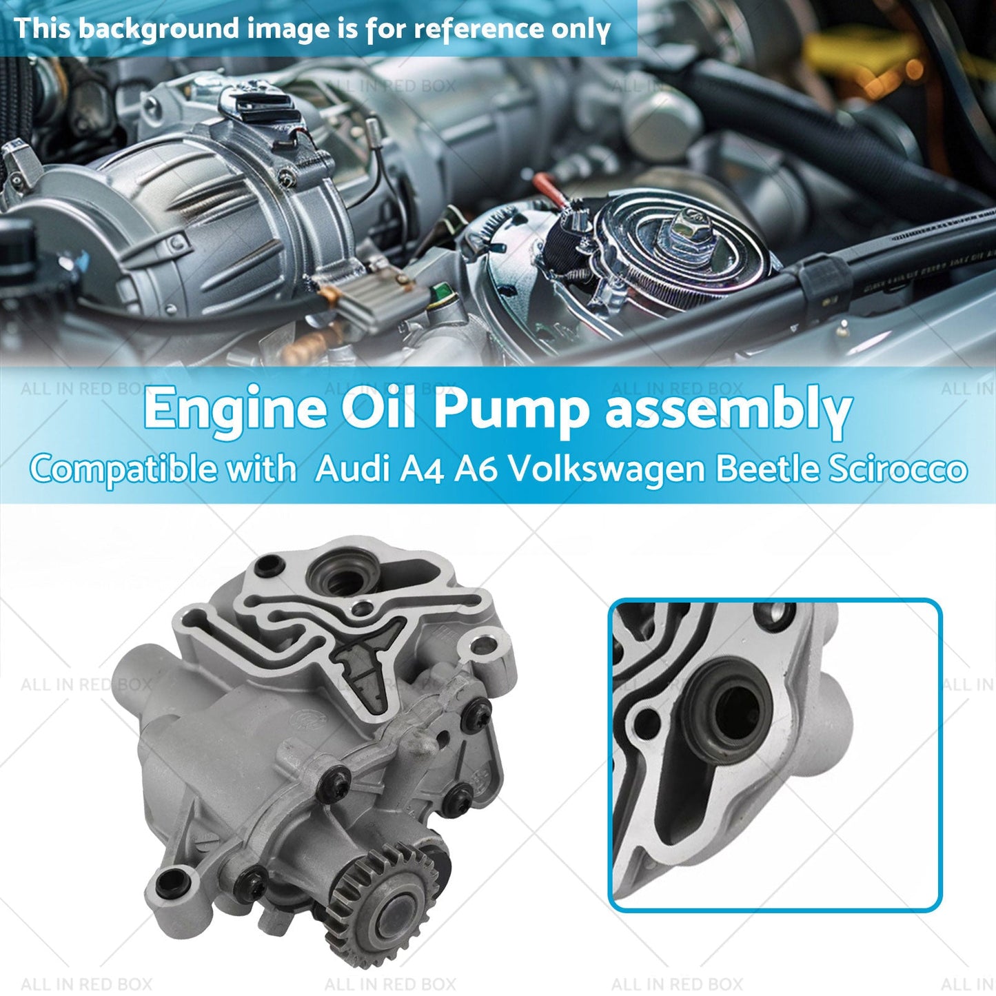 Engine Oil Pump Assembly Suitable for Audi A4 A6 VW Golf Passat Tiguan 2013-2018-2