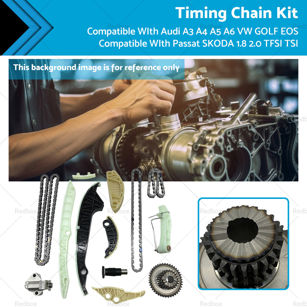 Timing Chain Kit Suitable For Audi A3 A4 A5 A6 VW GOLF EOS Passat SKODA 1. 8 2. 0-0