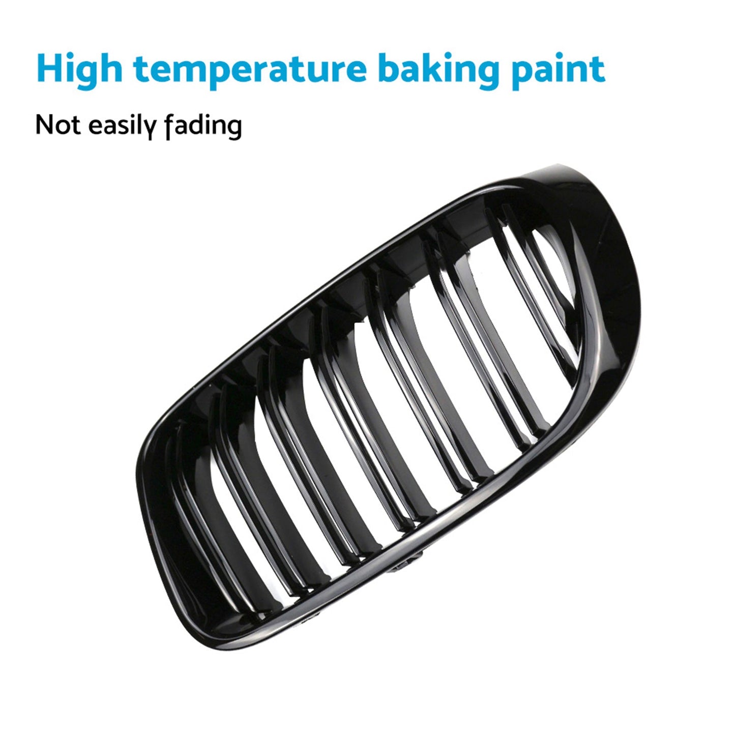 Front Bumper Kidney Grille Grill Suitable For BMW X3 X4 F25 F26 2014-2017-3
