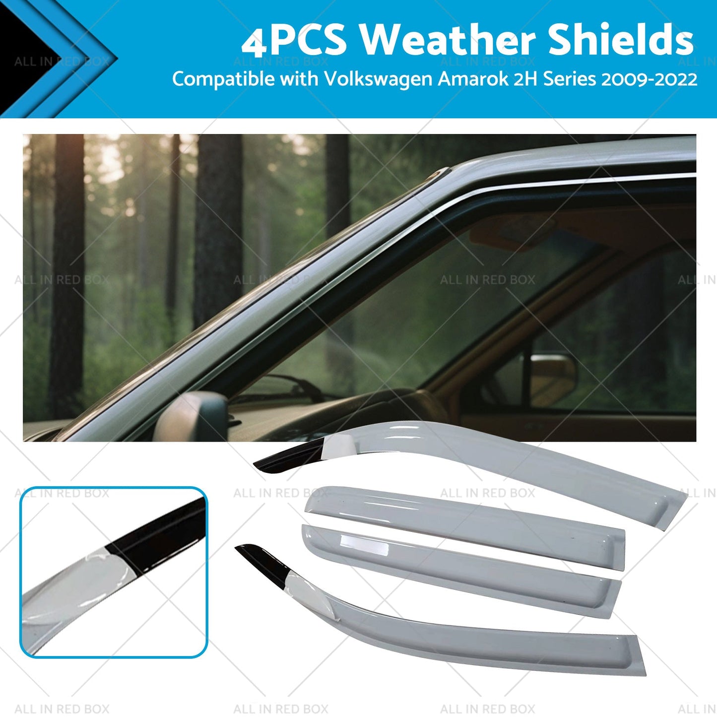 Weathershields Sutiable For Volkswagen Amarok Dual Cab 2009-2022 2H Series-0