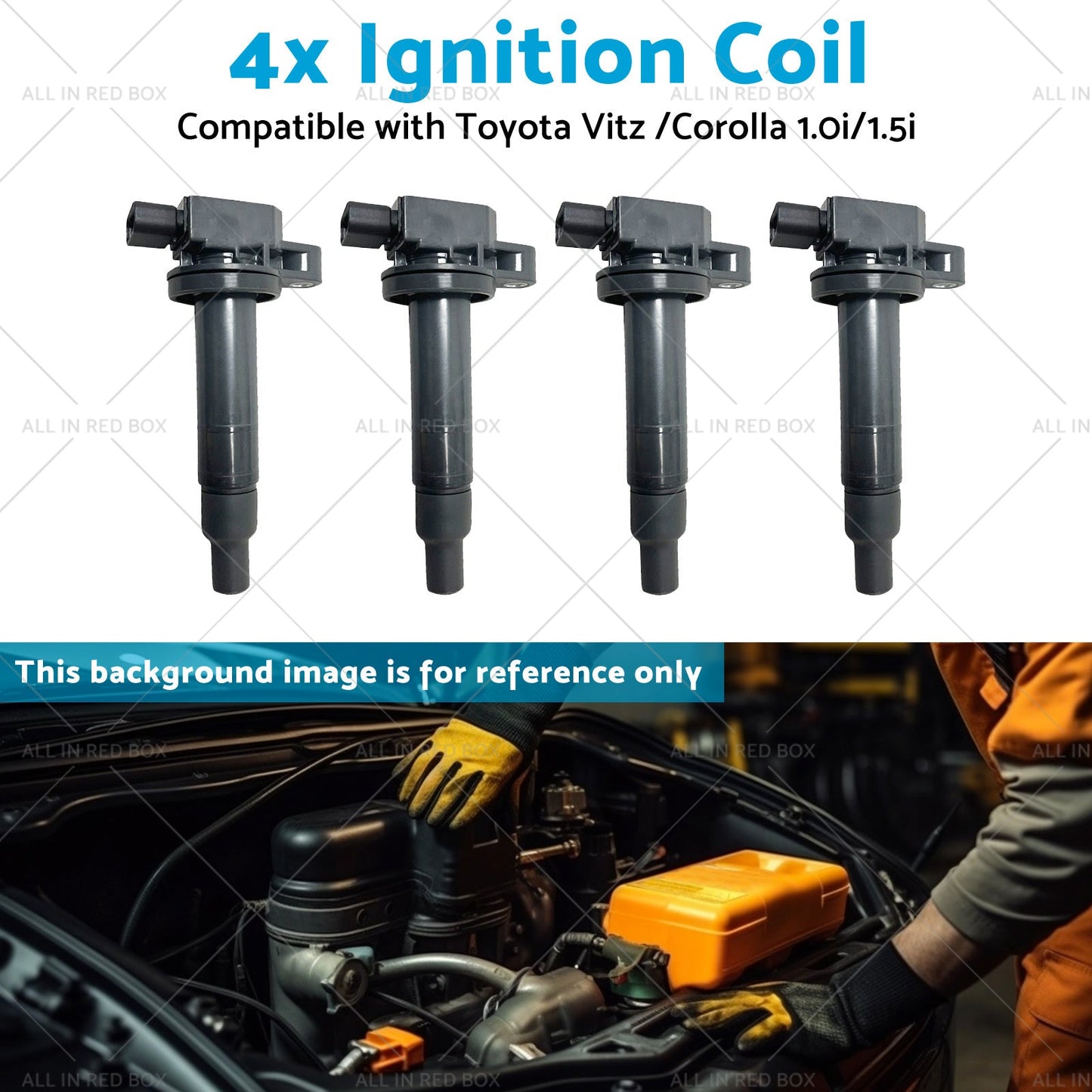 9091902240 4x Ignition Coils Suitablefor Toyota Vitz 00 or Corolla 13 1. 0i or 1. 5i-4