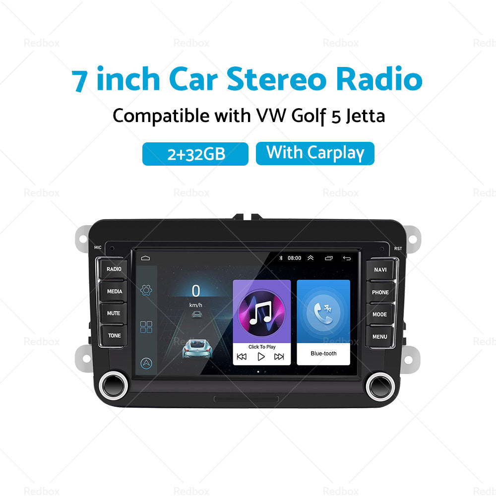32GB 7inch Android 11 Car GPS WiFi Apple CarPlay Stereo Radio Suitable For VW Golf-3