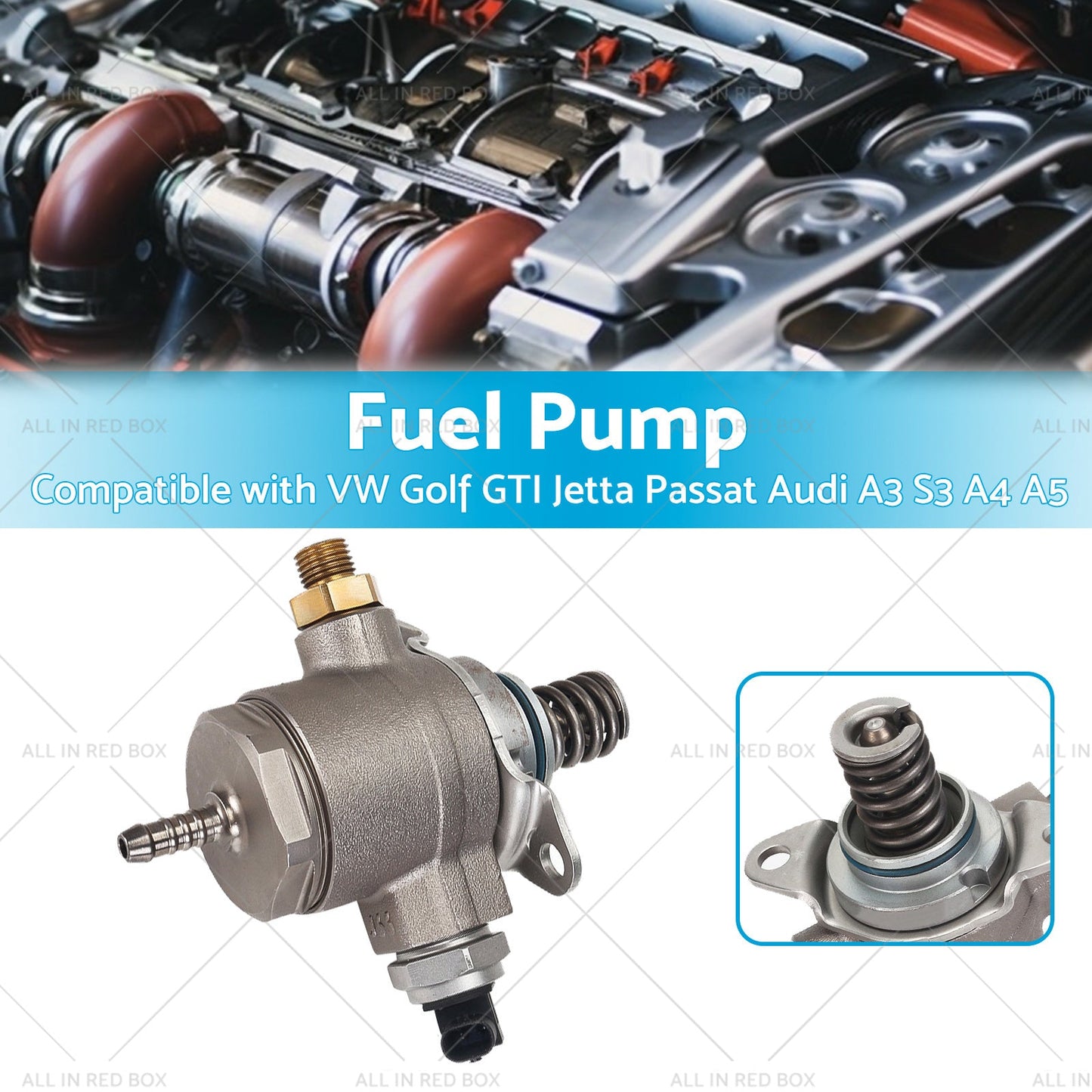 High Pressure Fuel Pump Suitable For VW Golf GTI R Audi A3 S3 Passat 06J127025L-2