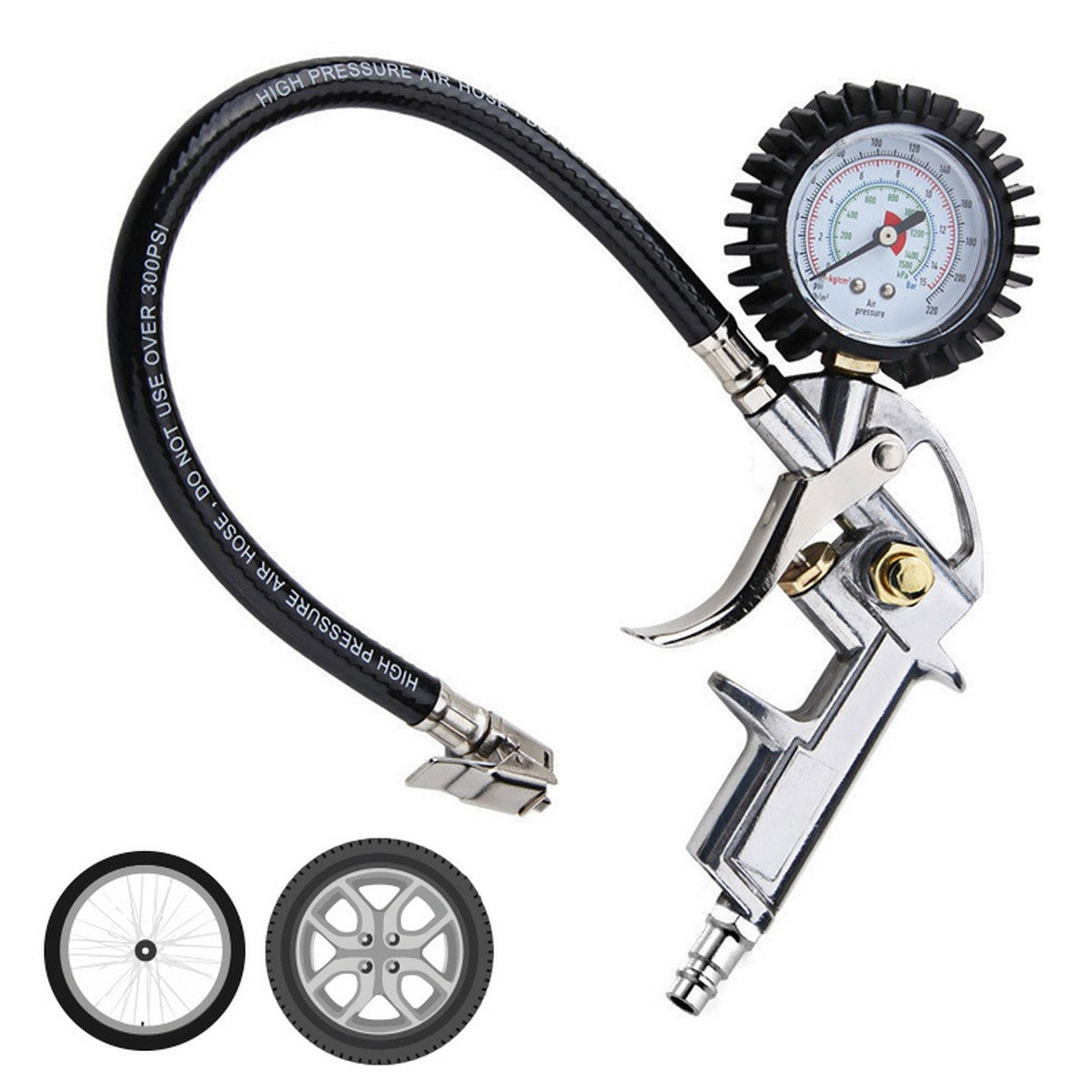 Inflating Gun with Pressure Gauge All Ride-1