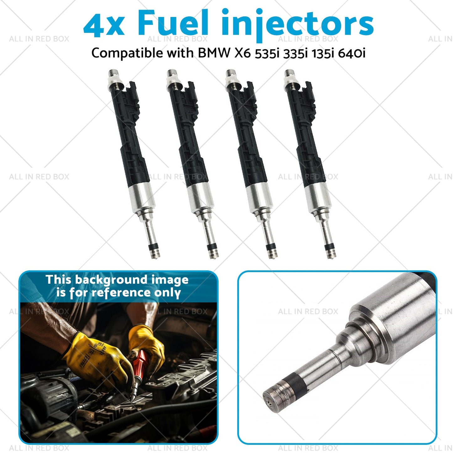 13647597870 0261500109 4x Fuel injectors Suitable for BMW X6 535i 335i 135i 640i-3
