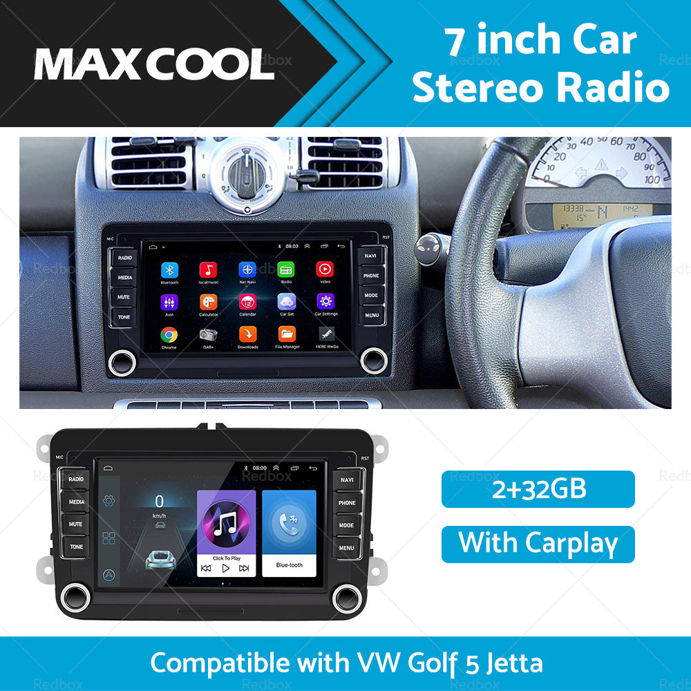 32GB 7inch Android 11 Car GPS WiFi Apple CarPlay Stereo Radio Suitable For VW Golf-1
