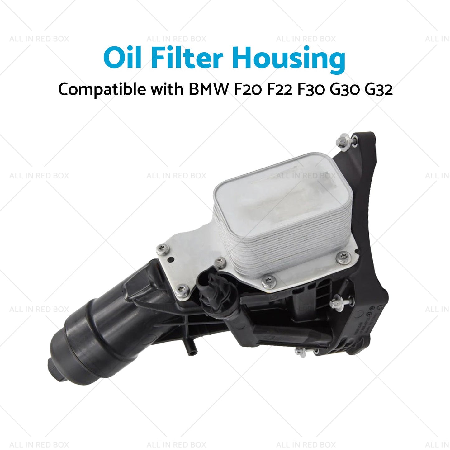 Black Engine Oil Cooler Filter Housing Suitable For BMW F20 F22 F30 G30 G32-3