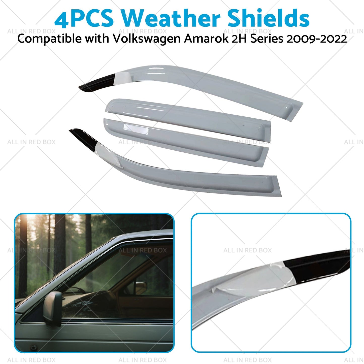 Weathershields Sutiable For Volkswagen Amarok Dual Cab 2009-2022 2H Series-3