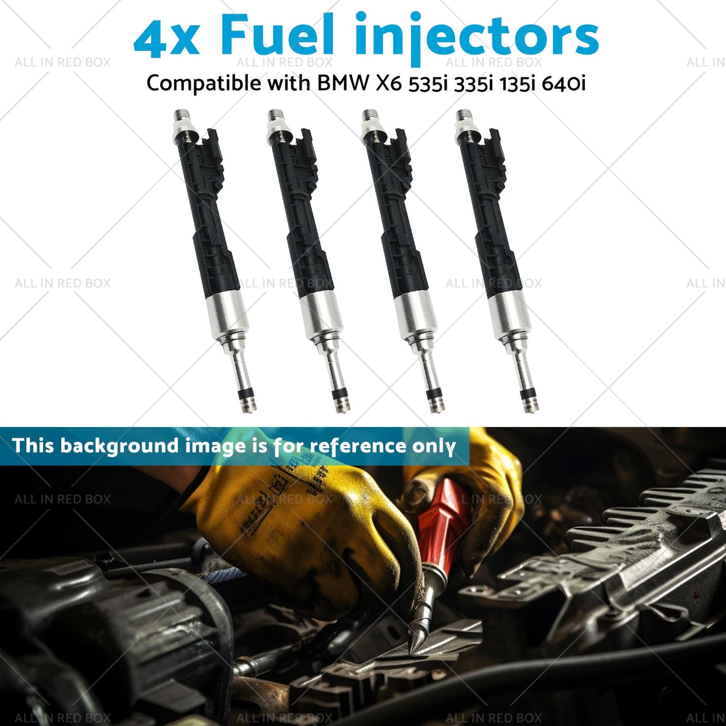 13647597870 0261500109 4x Fuel injectors Suitable for BMW X6 535i 335i 135i 640i-4