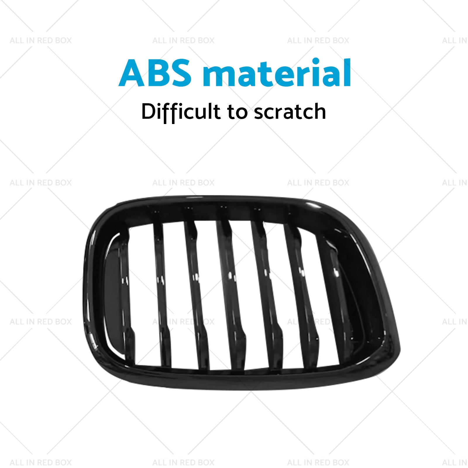 Front Bumper Grill Grille Suitable For BMW X3 G01 X4 G02 2018-2021 Gloss Black-3