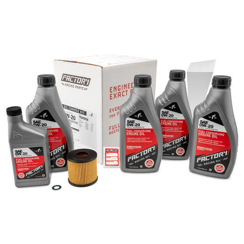 Factory Racing Parts 0W-20 4.5 Quart Oil Change Kit for Toyota Camry Rav4 Venza-1