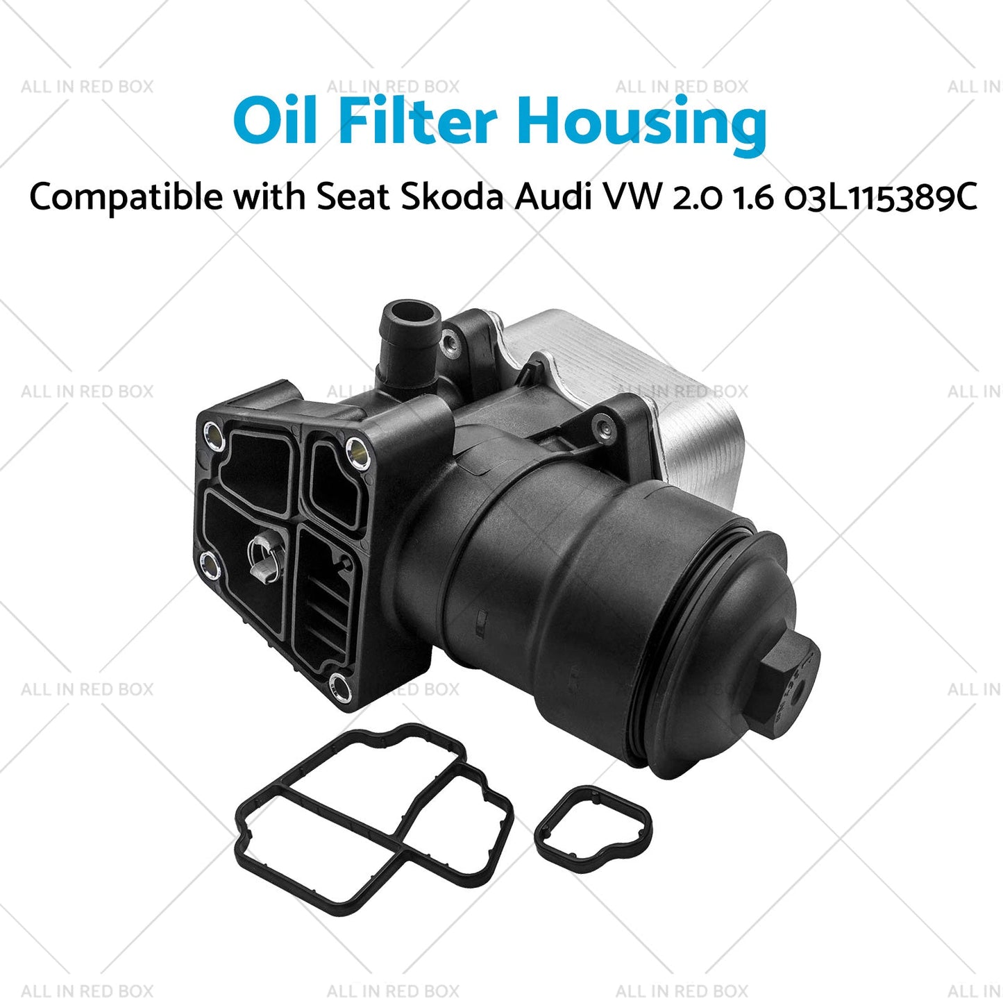 1x Oil Filter Housing Filter Cap  and Gasket Suitable For Seat Skoda Audi VW 2. 0 1. 6-3