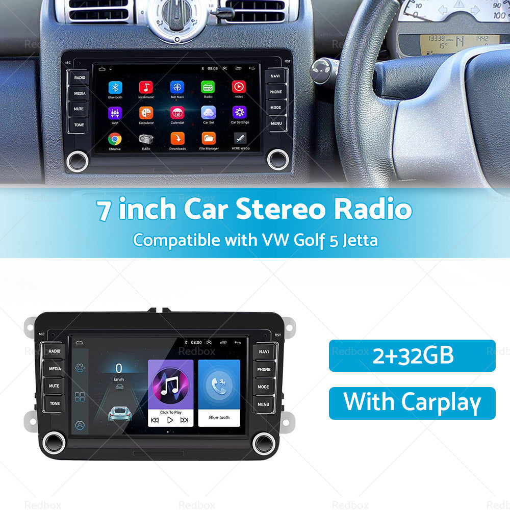 32GB 7inch Android 11 Car GPS WiFi Apple CarPlay Stereo Radio Suitable For VW Golf-2