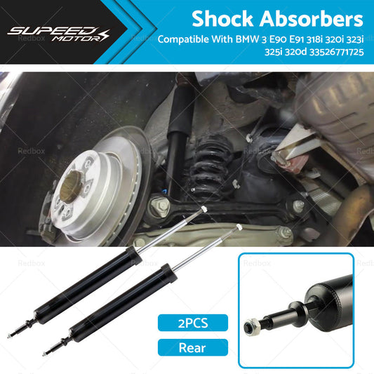 2PCS Rear Shock Absorbers Suitable For BMW 3 E90 E91 318i 320i 323i 325i 320d-0