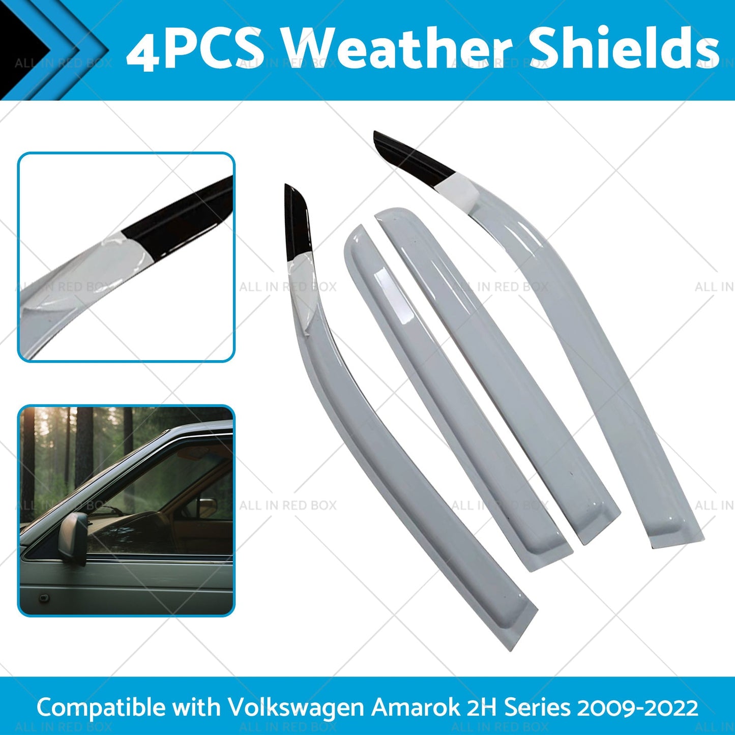 Weathershields Sutiable For Volkswagen Amarok Dual Cab 2009-2022 2H Series-1