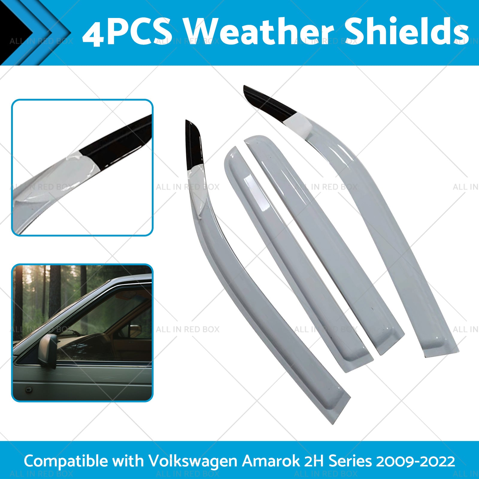 Weathershields Sutiable For Volkswagen Amarok Dual Cab 2009-2022 2H Series-1