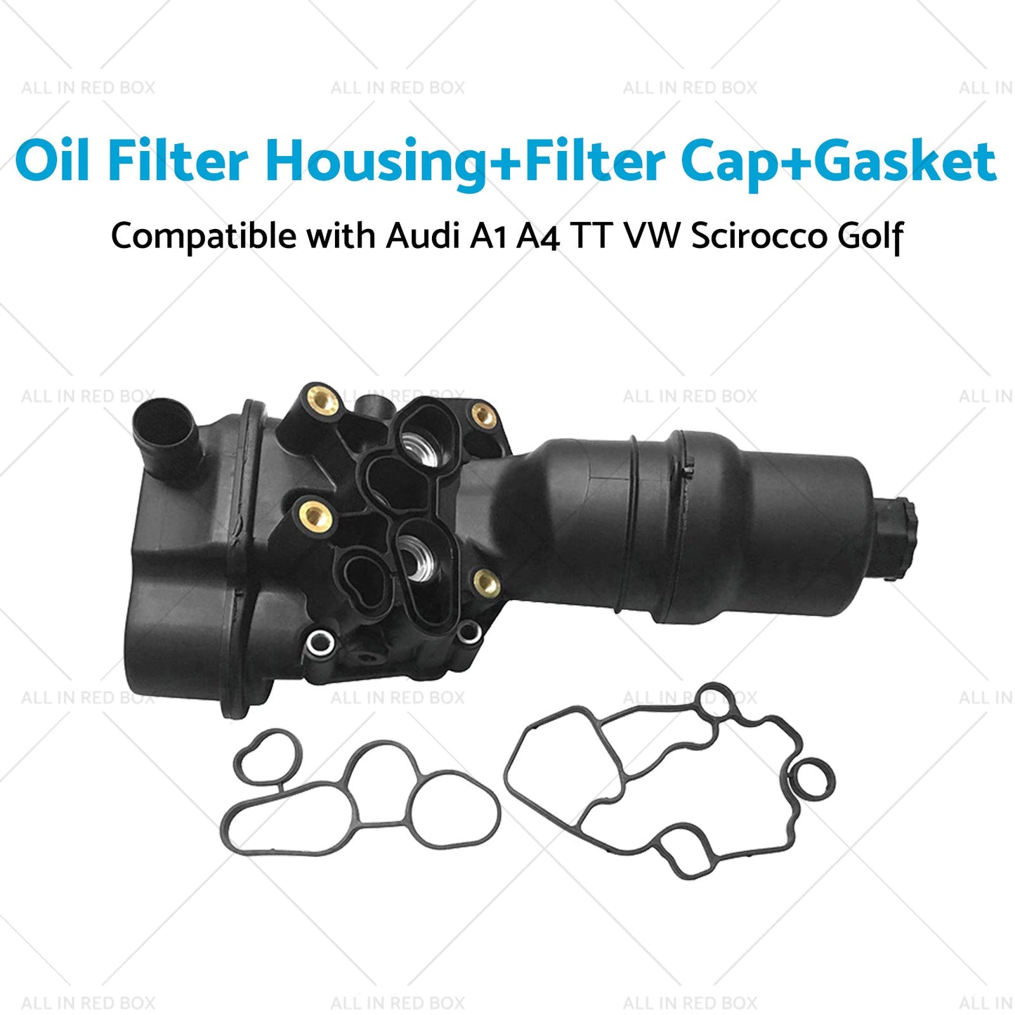 Oil Filter Housing with Gasket Suitable For VW Audi Seat 2. 0 TFSI 06F115397H-3