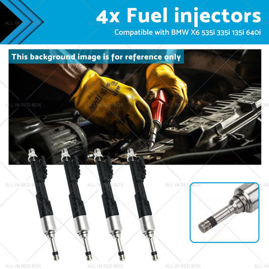 13647597870 0261500109 4x Fuel injectors Suitable for BMW X6 535i 335i 135i 640i-0