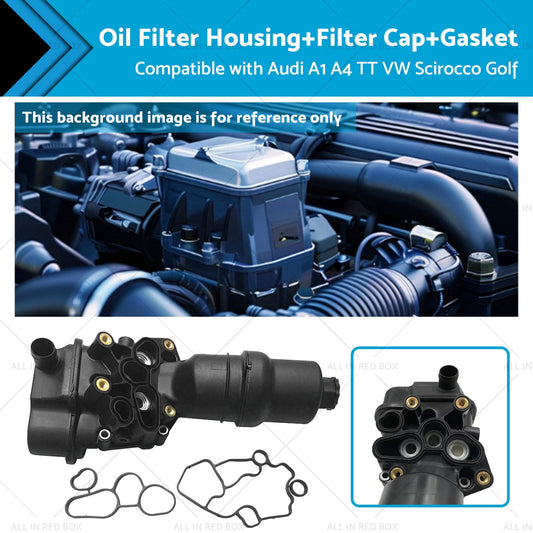 Oil Filter Housing with Gasket Suitable For VW Audi Seat 2. 0 TFSI 06F115397H-0