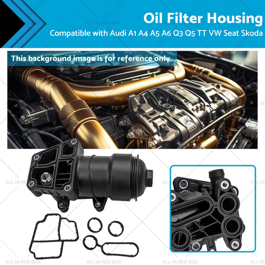 Oil Filter Housing 03L115389H Suitable for VW Seat Skoda Audi A1 A4 A5 A6 Q3 Q5-0