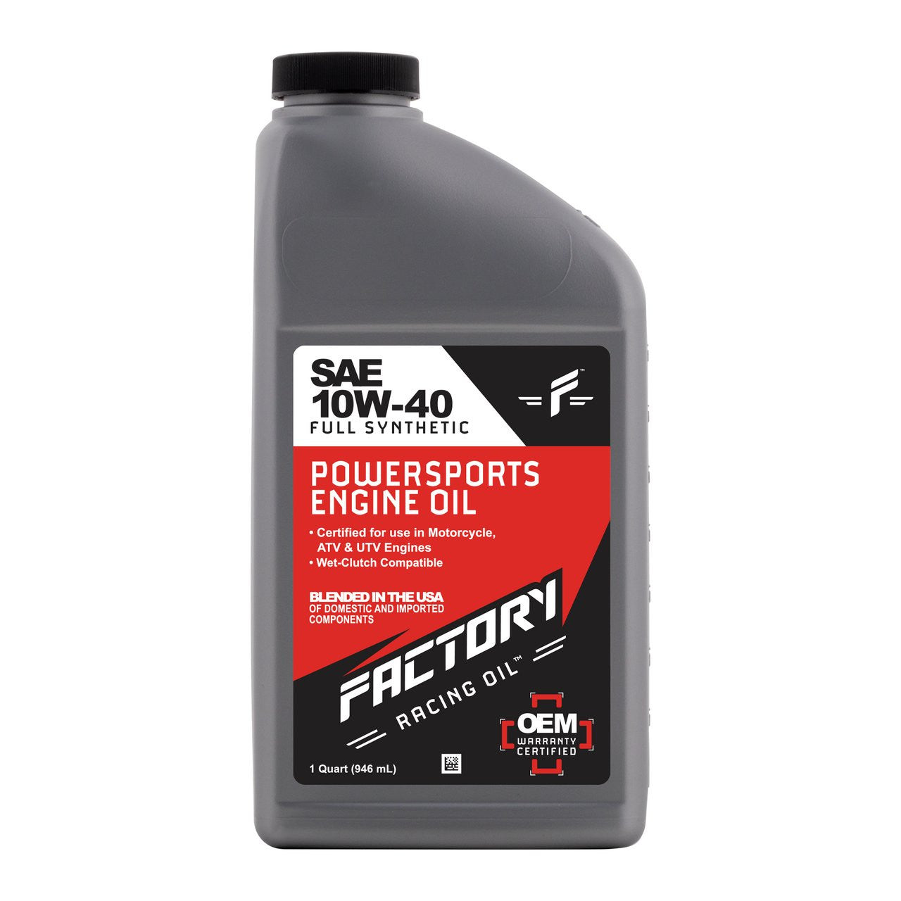 Factory Racing Parts SAE 10W-40 4 Quart Oil Change Kit For Honda TRX650FA, TRX650FGA, TRX680FA, TRX680FGA, MUV700-1