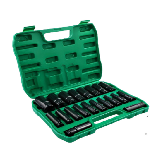 20X Metric Deep Impact Socket Set (8-32mm)-0
